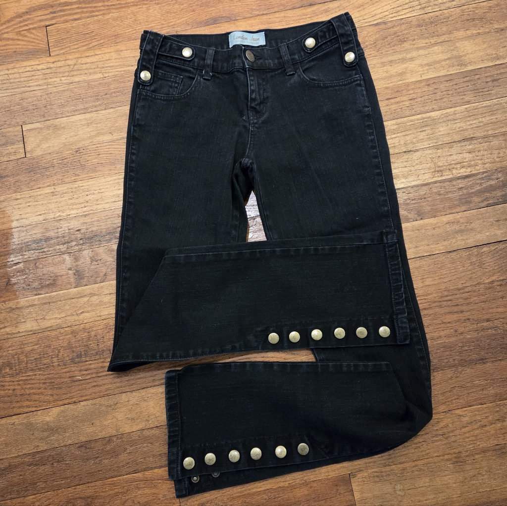 London Jean Y2k Snap Leg Jeans